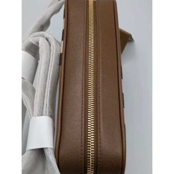 Burberry Vintage Check Large Camera Shoulder Bag Earth 8084495 - Picture 5 of 14